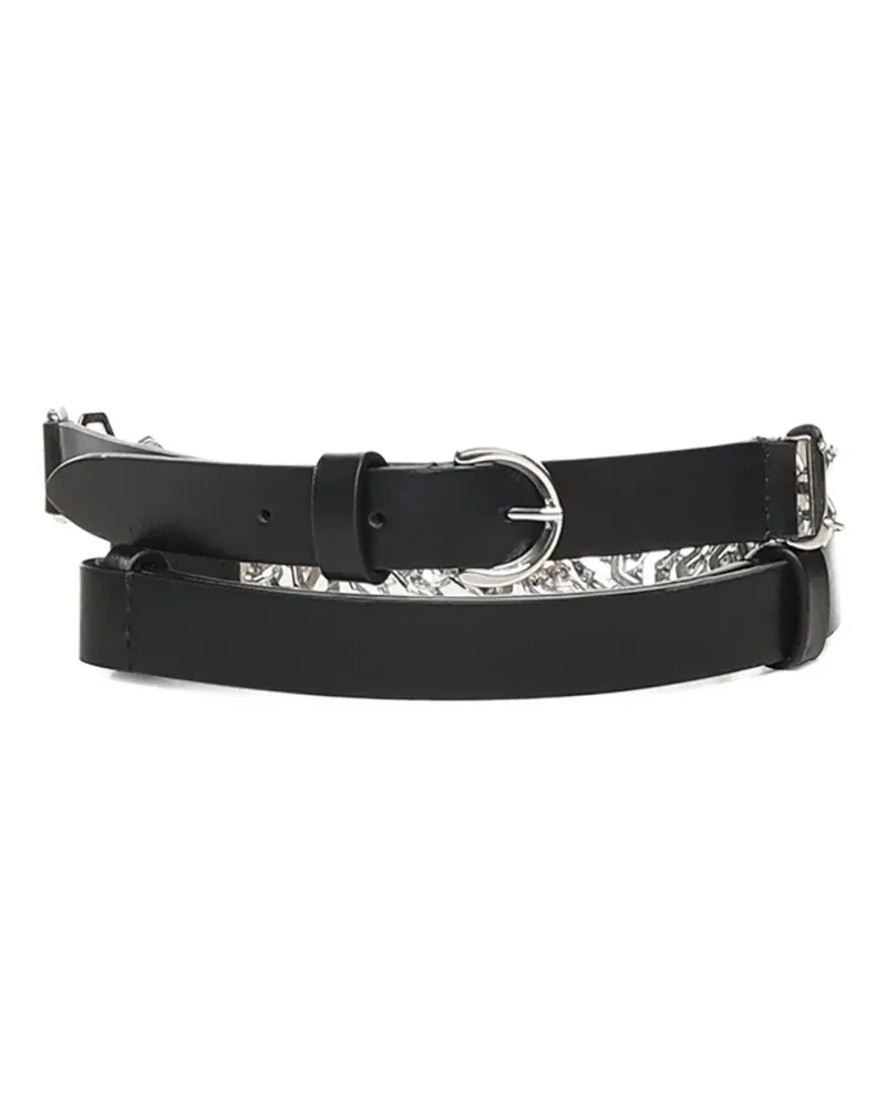 Pinko Gürtel mit Kettendetail - Schwarz Schwarz