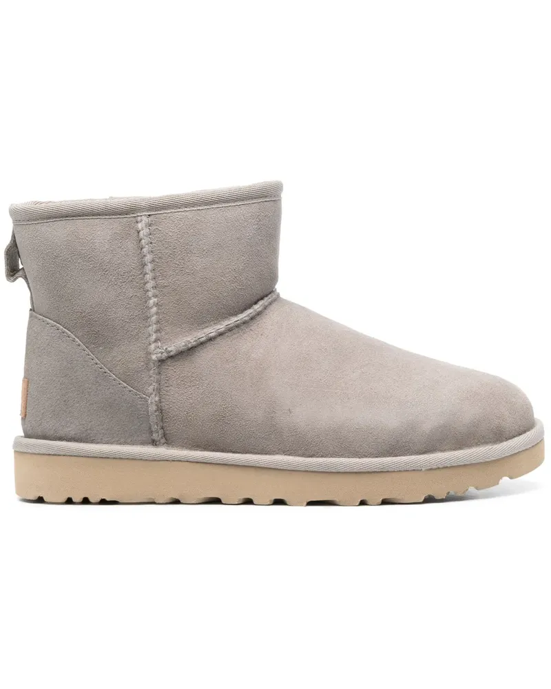 UGG Stiefeletten aus Wildleder mit Pelzfutter - Grau Grau