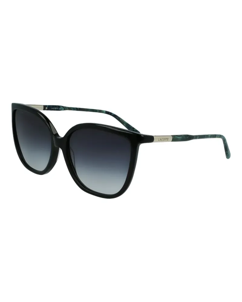 Lacoste Sonnenbrille mit Cat-Eye-Gestell - Schwarz Schwarz