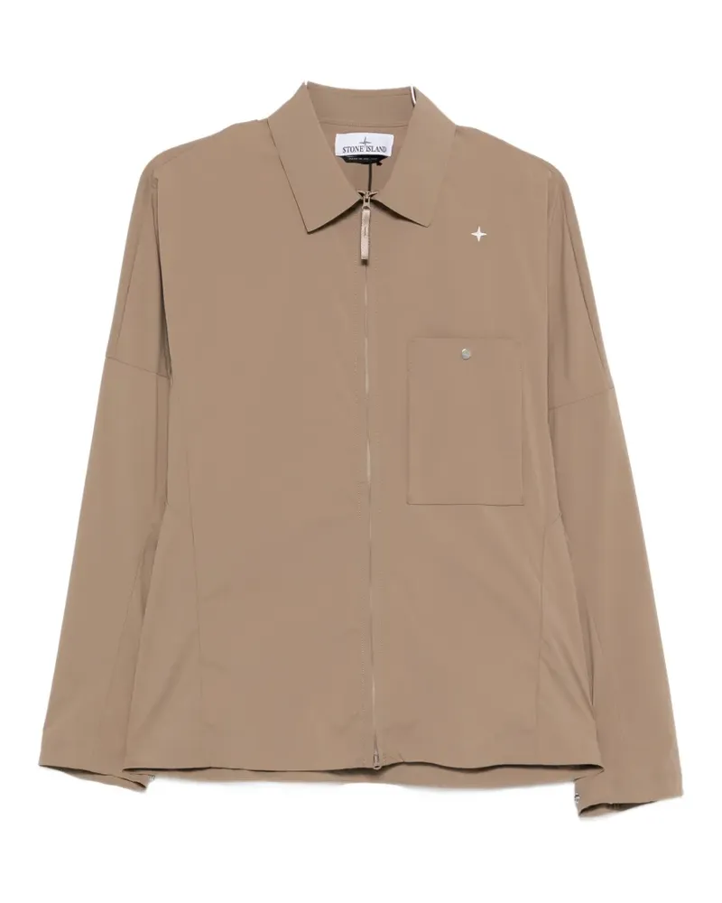 Stone Island chest-pocket overshirt - Braun Braun