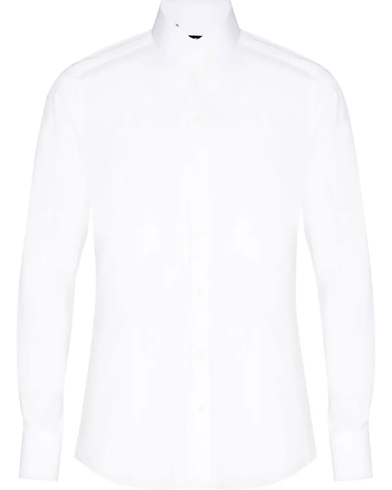 Dolce & Gabbana Hemd aus Popeline - Weiß Weiß