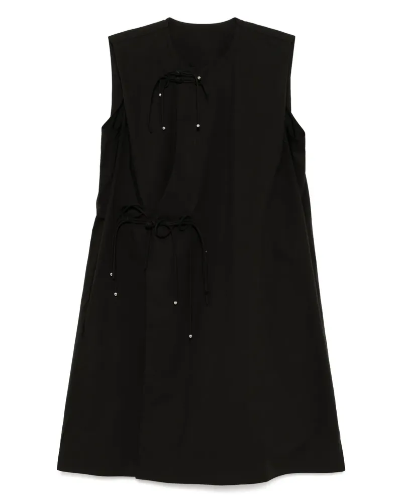 JNBY Verziertes Abendkleid mit schulterfreiem Design - Schwarz Schwarz