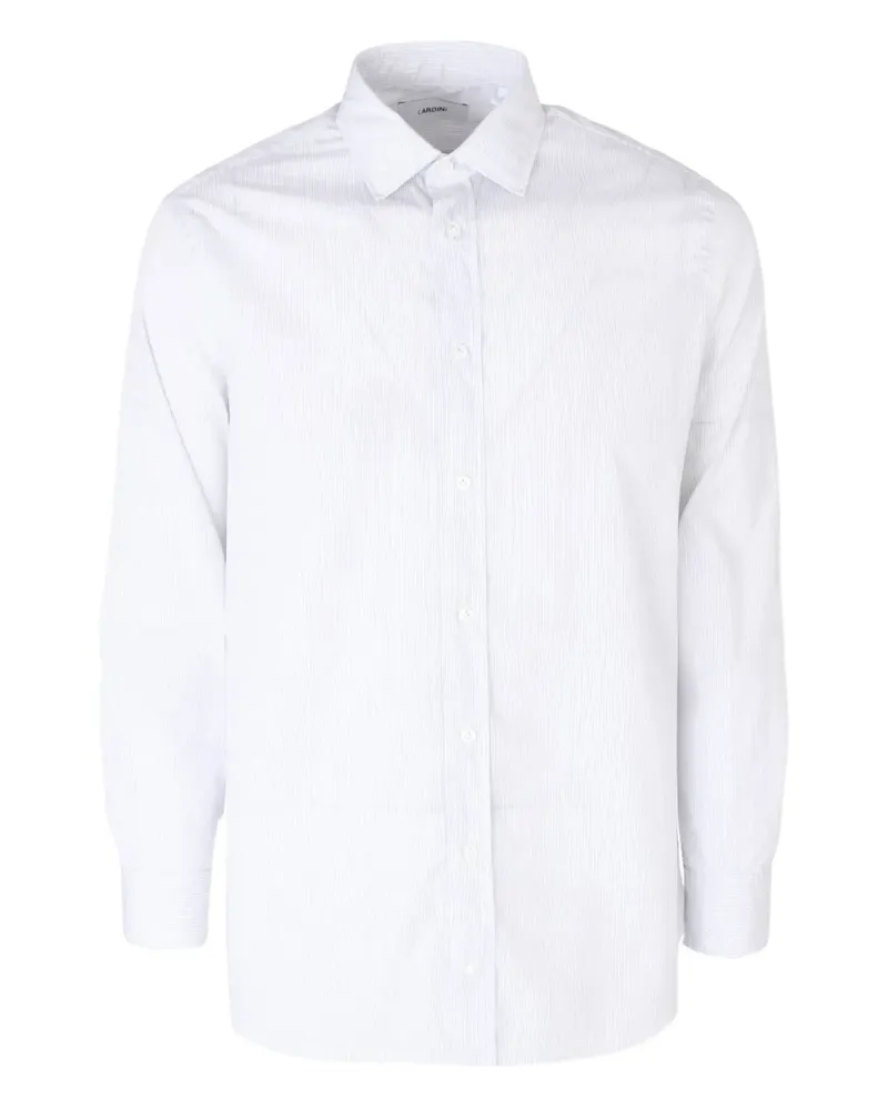 LARDINI Gestreiftes Hemd - Weiß Weiß