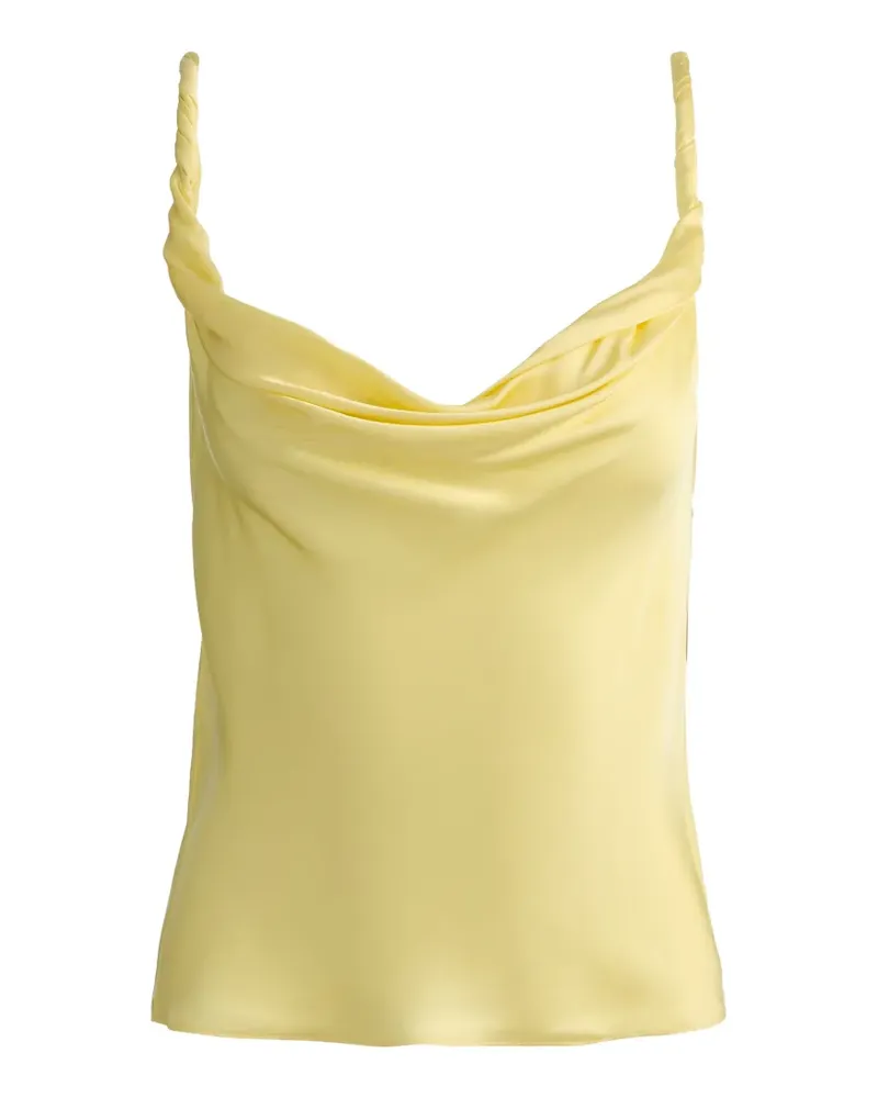 Alice + Olivia Monique twisted-strap top - Gelb Gelb