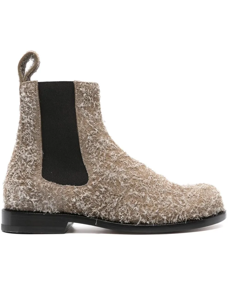 Loewe Strukturierte Stiefel mit runder Kappe - Grün Grün