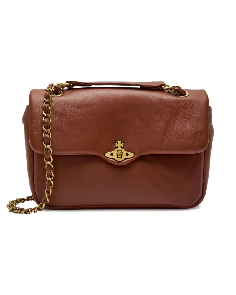 Vivienne Westwood Kleine Anita Schultertasche - Braun Braun