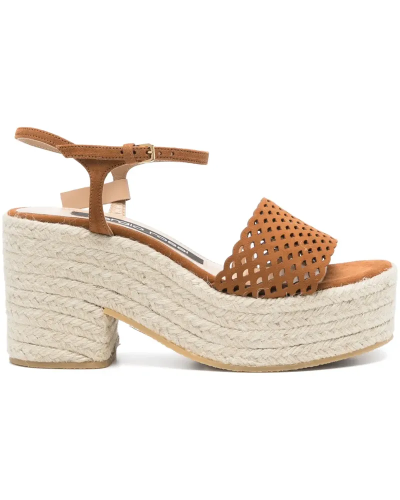 Sergio Rossi Espadrilles aus Wildleder 85mm - Braun Braun
