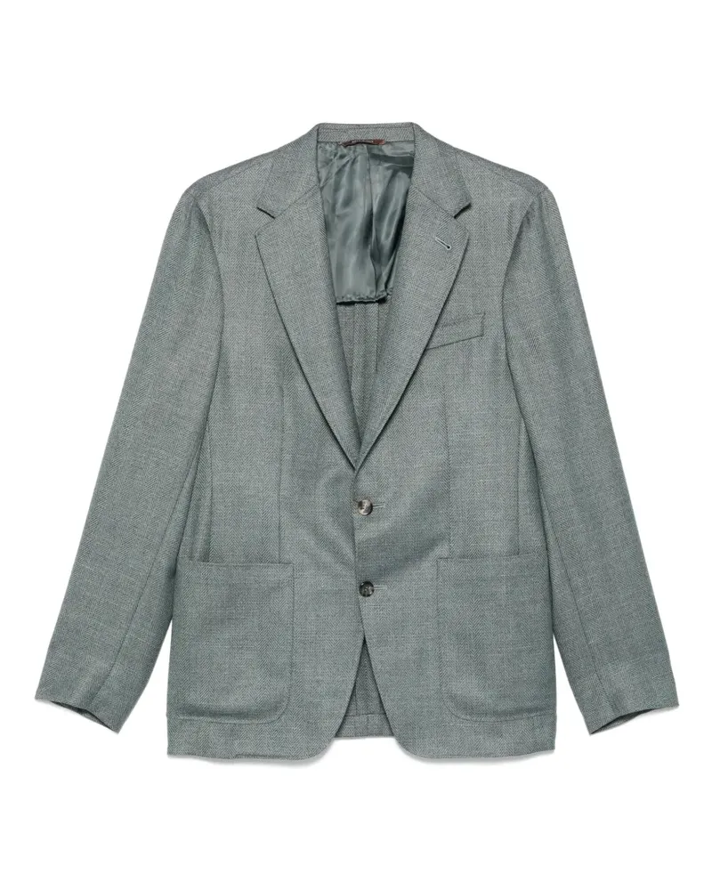 Canali Kei Sakko mit aufgesetzter Tasche - Grün Grün