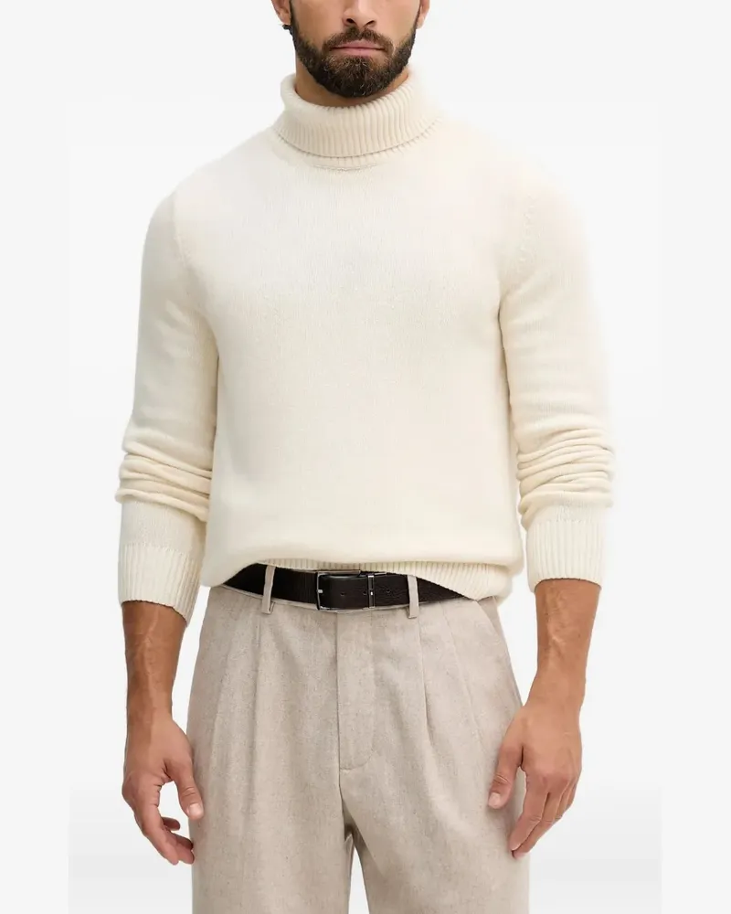 Barbour Kelp logo-patch sweater - Nude Nude