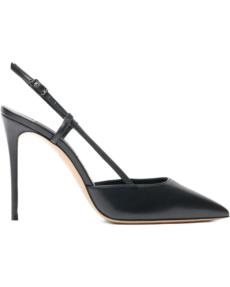 Casadei Spitze Julia Slingback-Pumps 100mm - Schwarz Schwarz
