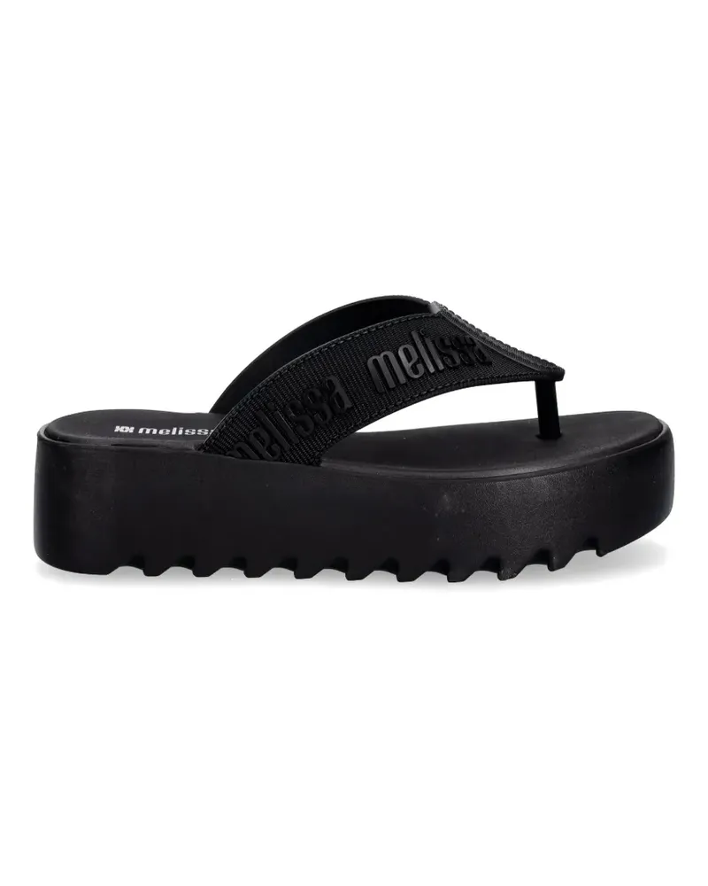 Melissa logo-embossed platform sandals - Schwarz Schwarz