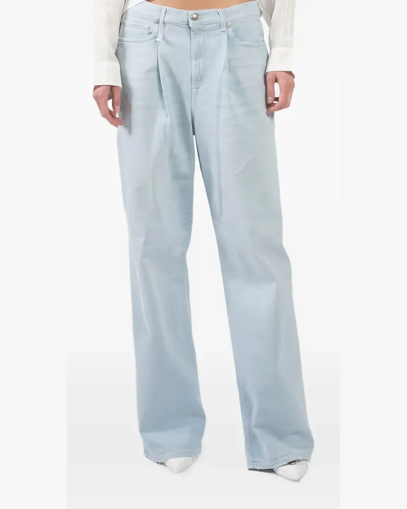 R13 Jeans mit Falten - Blau Blau