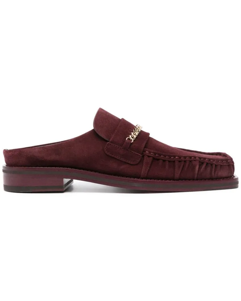 Martine Rose Mules mit eckiger Kappe - Rot Rot