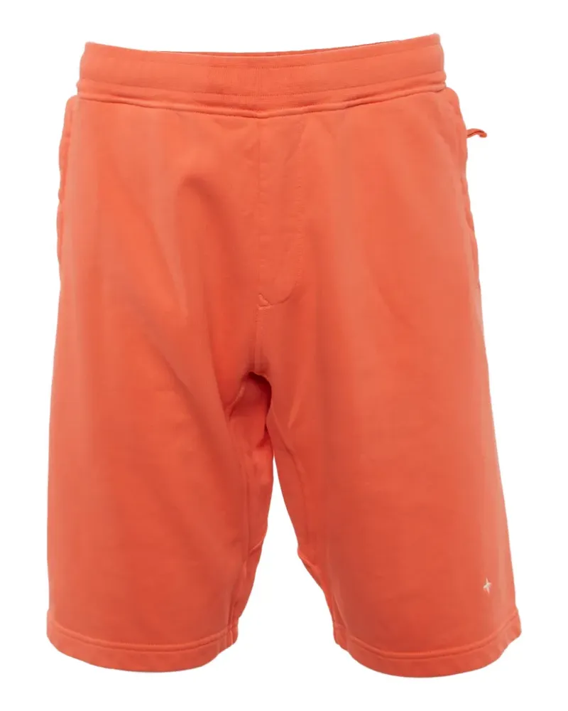 Stone Island cotton fleece shorts - Orange Orange