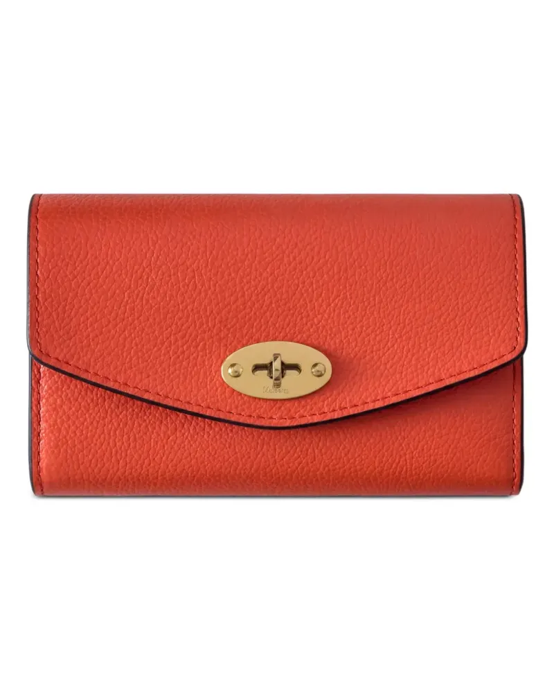 Mulberry Darley Portemonnaie aus gekörntem Leder - Orange Orange
