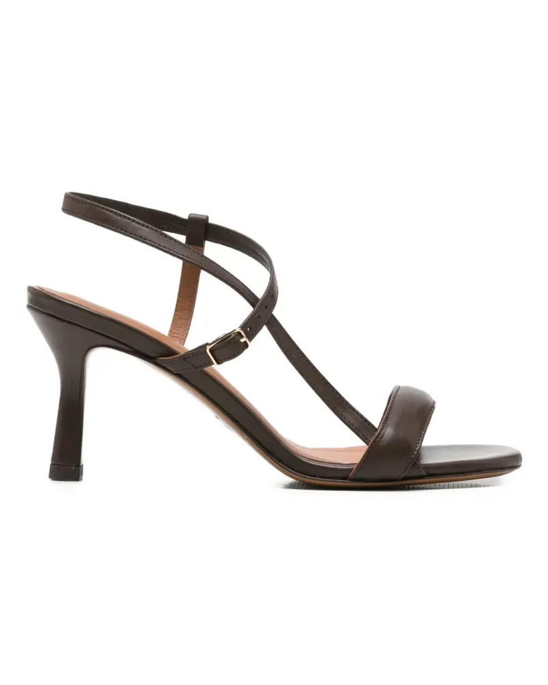 Maje leather crossover-strap sandals - Braun Braun
