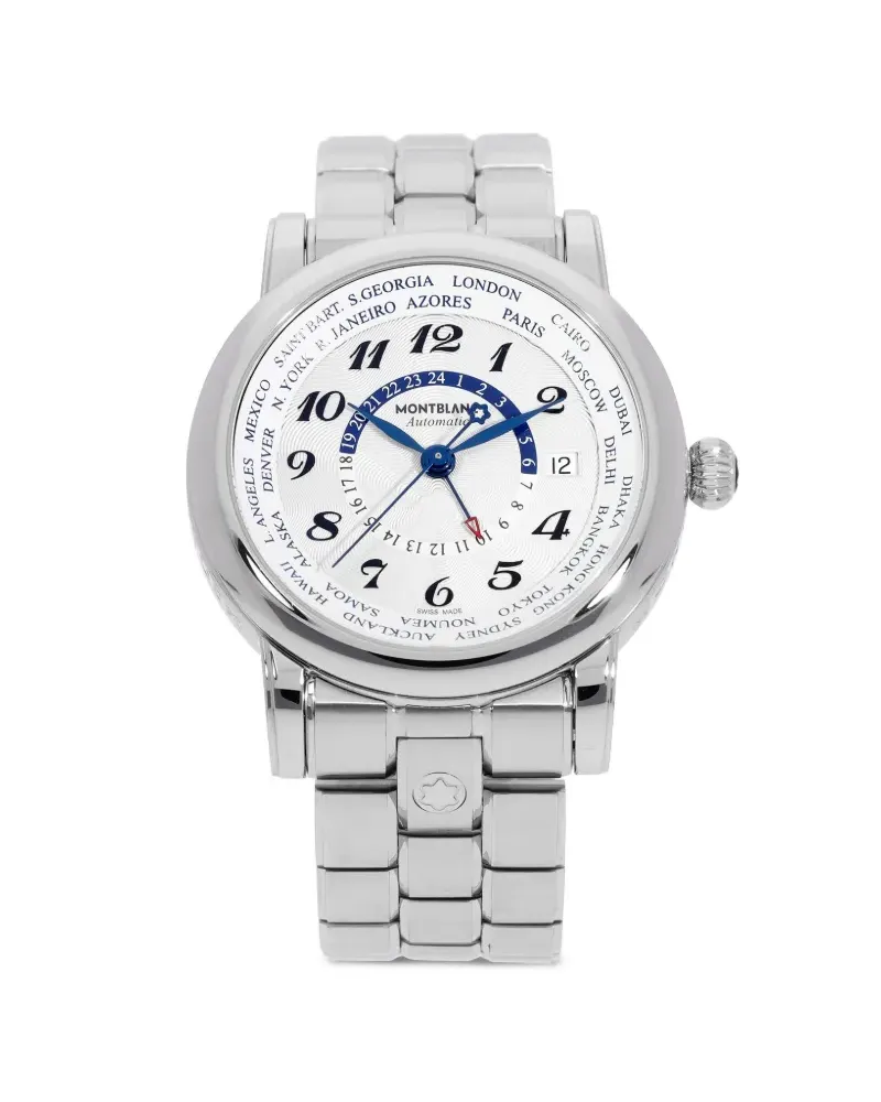 Montblanc 2018 pre-owned Star GMT 42mm - Weiß Weiß