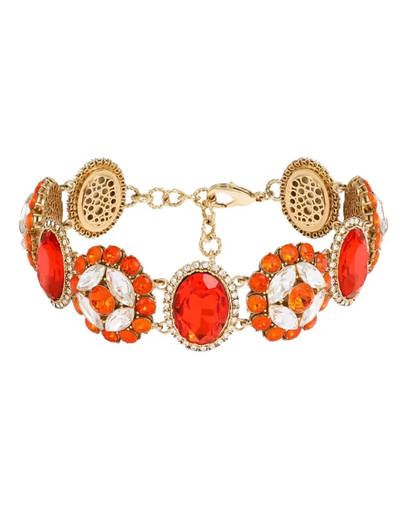 Dolce & Gabbana choker necklace with rhinestones - Gold Gold