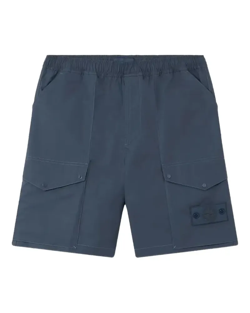 Stone Island Cargo-Shorts mit Druckknöpfen - Blau Blau