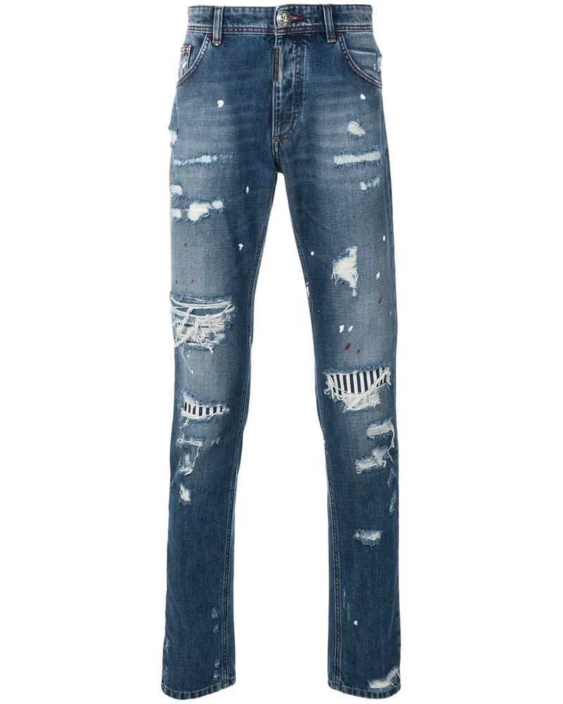 Philipp Plein So Alright' Jeans - Blau Blau