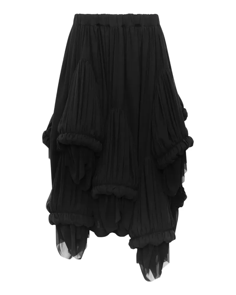 Comme des Garçons layered asymmetric skirt - Schwarz Schwarz