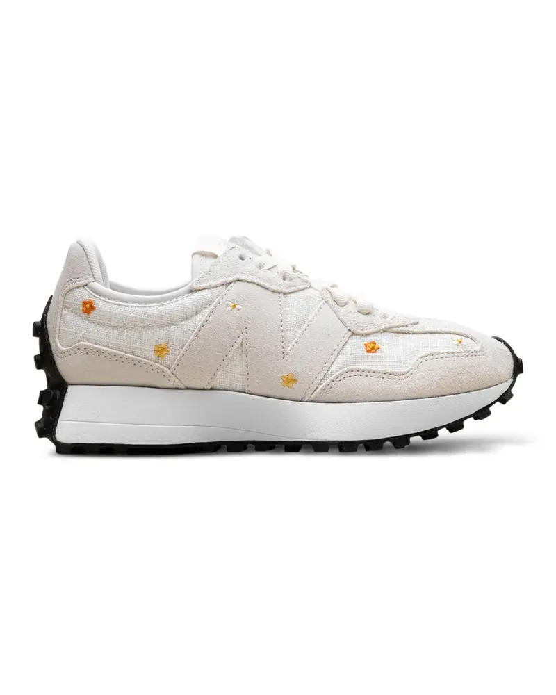 New Balance 327 Sneakers mit Blumenstickerei - Weiß Weiß