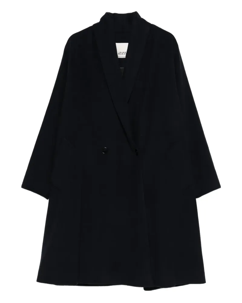 Isabel Marant Doppelreihiger Mantel - Schwarz Schwarz
