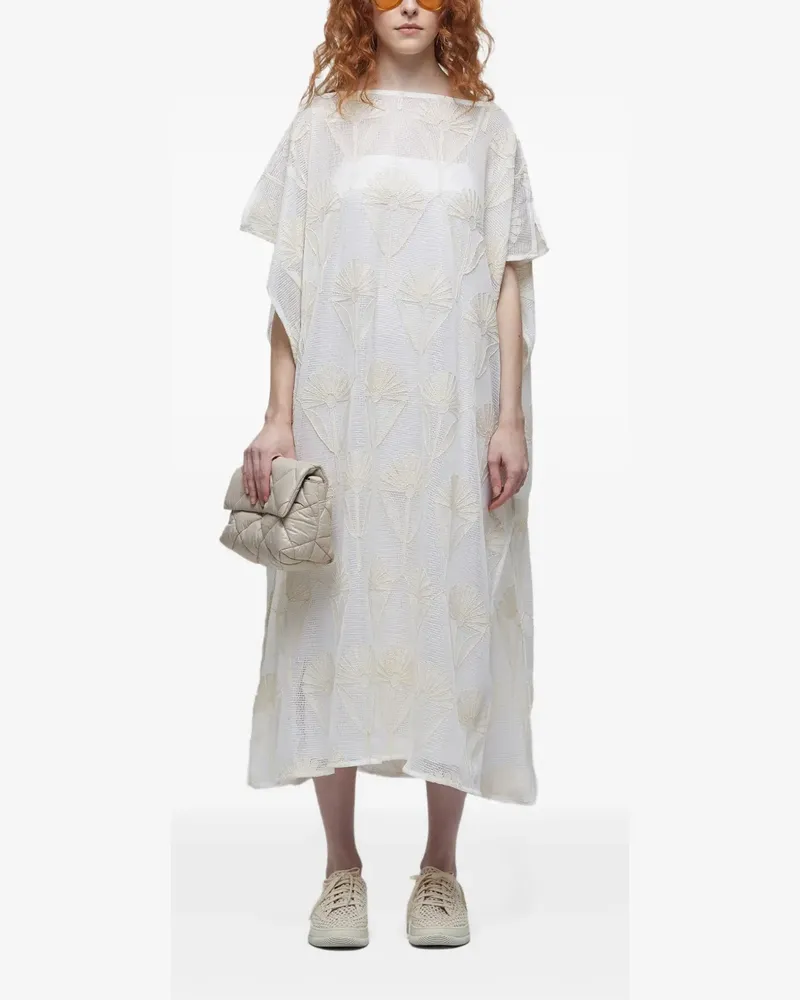 Osklen Besticktes Kleid mit Sonnenblumen - Weiß Weiß