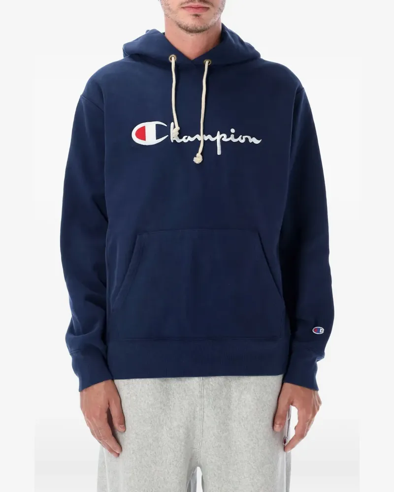 Champion Hoodie mit Logo-Stickerei - Blau Blau