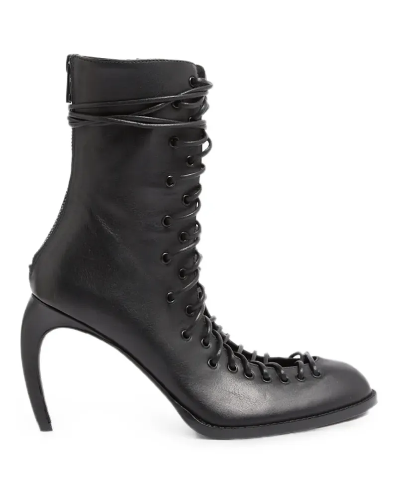 Ann Demeulemeester Knöchelhohe Schnürstiefel - Schwarz Schwarz