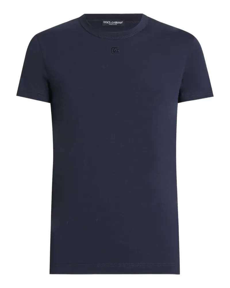 Dolce & Gabbana Klassisches T-Shirt - Blau Blau