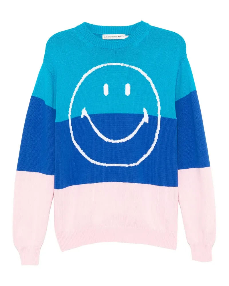 Joshua Sanders Pullover mit Smiley-Intarsie - Blau Blau