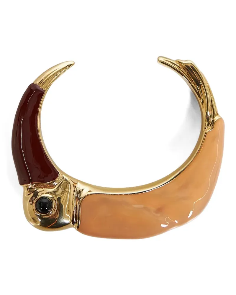 Chloé toucan-shaped resin bracelet - Gold Gold