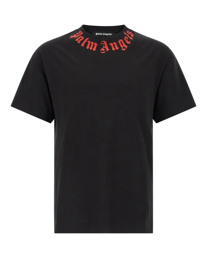 Palm Angels T-Shirt mit Logo - Schwarz Schwarz