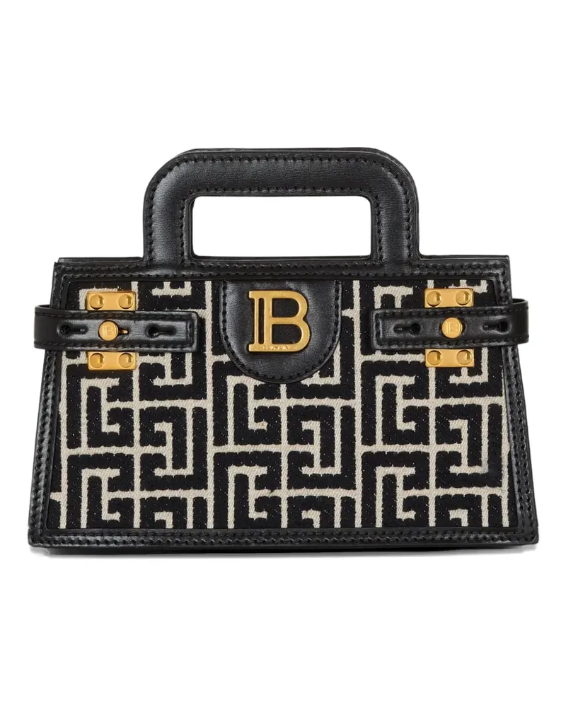Balmain Kleine B-Buzz Handtasche - Schwarz Schwarz