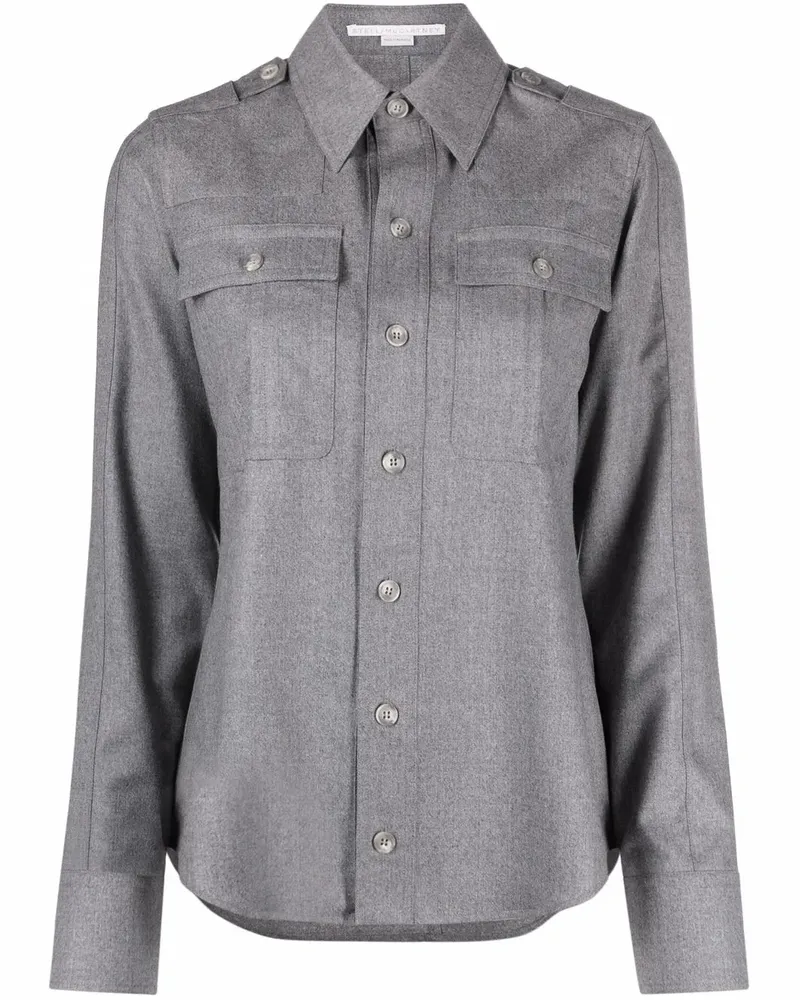 Stella McCartney Hemd mit Knöpfen - Grau Grau