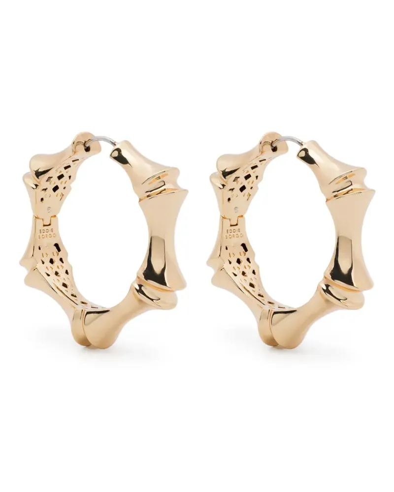 Eddie Borgo largu Bambu hoop earrings - Gold Gold