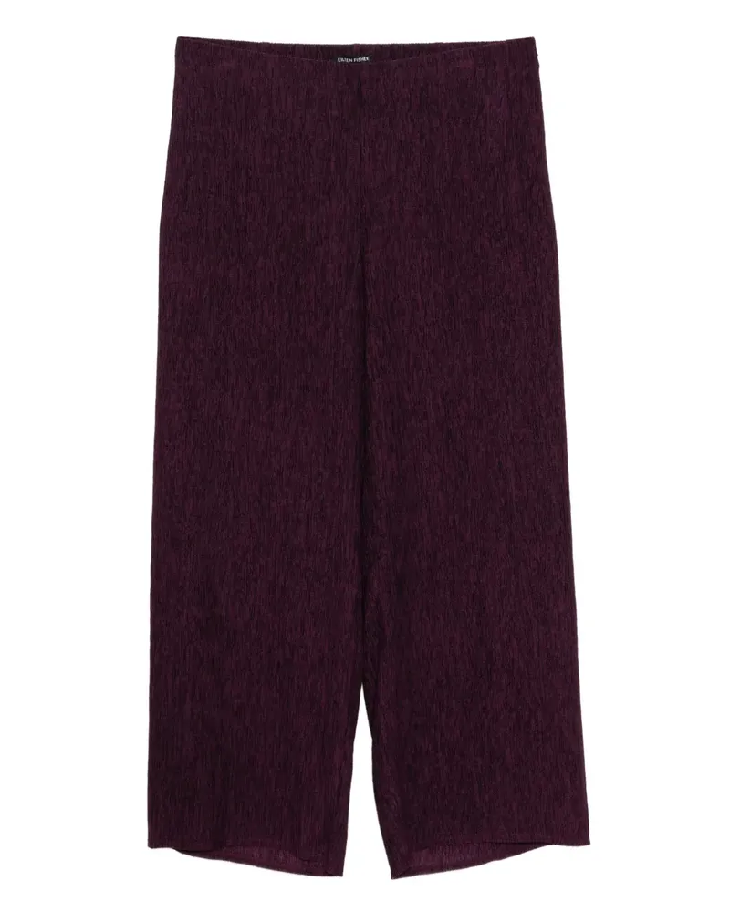 Eileen Fisher Plissierte Hose mit Webmuster - Violett Violett
