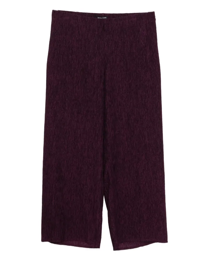 Eileen Fisher Plissierte Hose mit Webmuster - Violett Violett