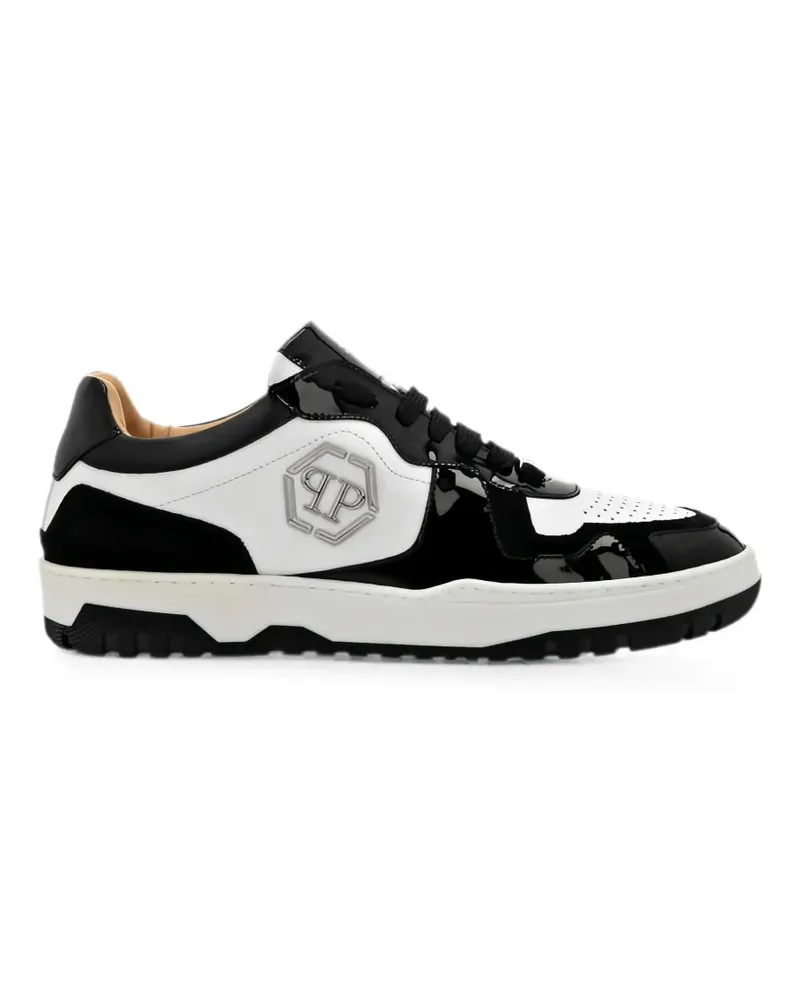 Philipp Plein Hexagon Sneakers mit Einsätzen - Weiß Weiß