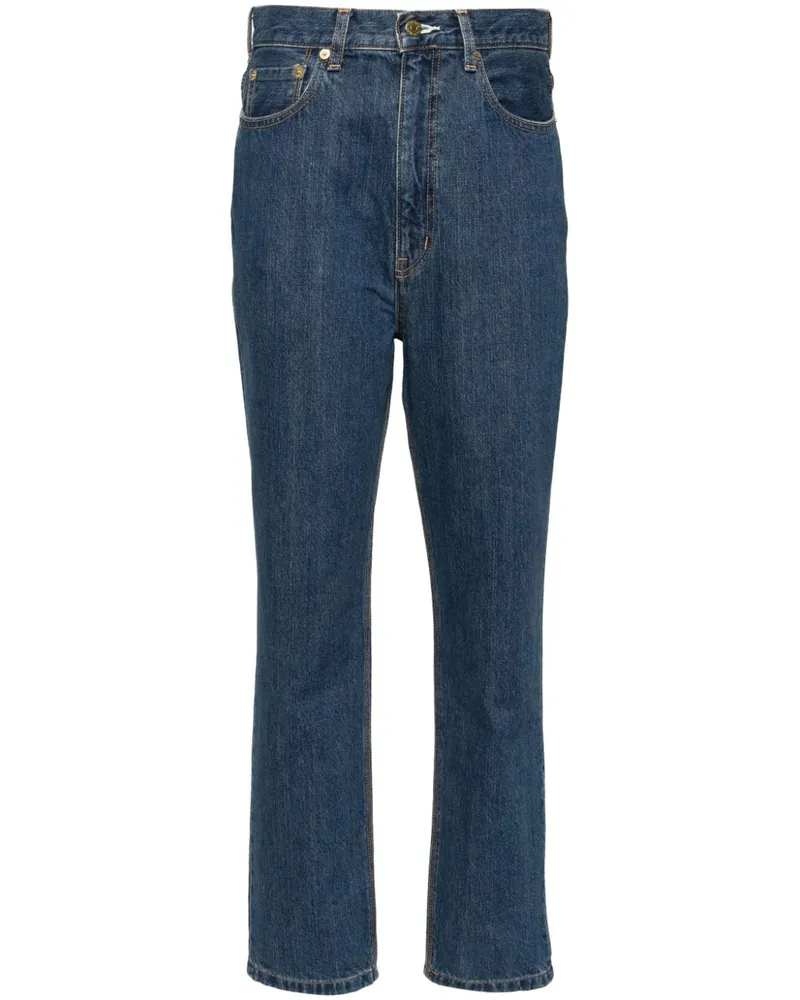 Tu Es Mon Trésor Tapered-Jeans aus Baumwolle - Blau Blau