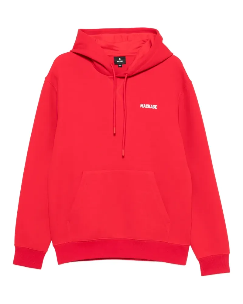 Mackage Konton-Z logo-print drawstring hoodie - Rot Rot