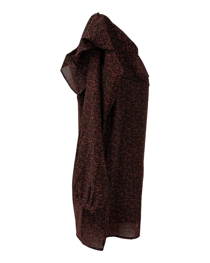 Michael Kors Ruffled paisley-print top - Schwarz Schwarz