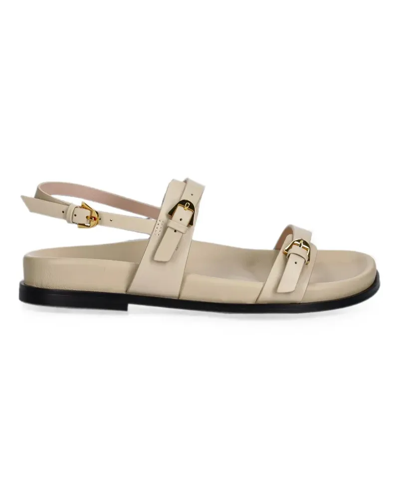 Coccinelle buckle-fastening leather sandals - Nude Nude