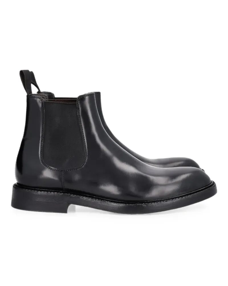 Al Duca D’Aosta 1902 elasticated leather Chelsea boots - Schwarz Schwarz