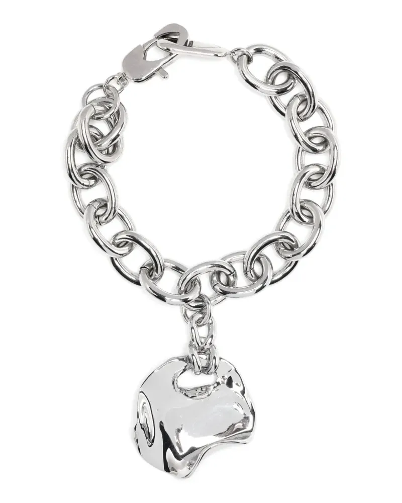 CAPSULE ELEVEN Desert Melted Coin Kettenarmband - Silber Silber