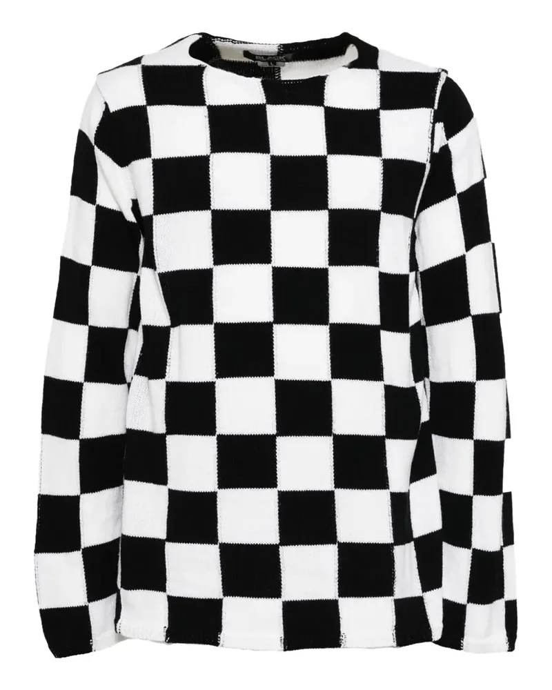 Comme des Garçons Damier Sweatshirt - Schwarz Schwarz