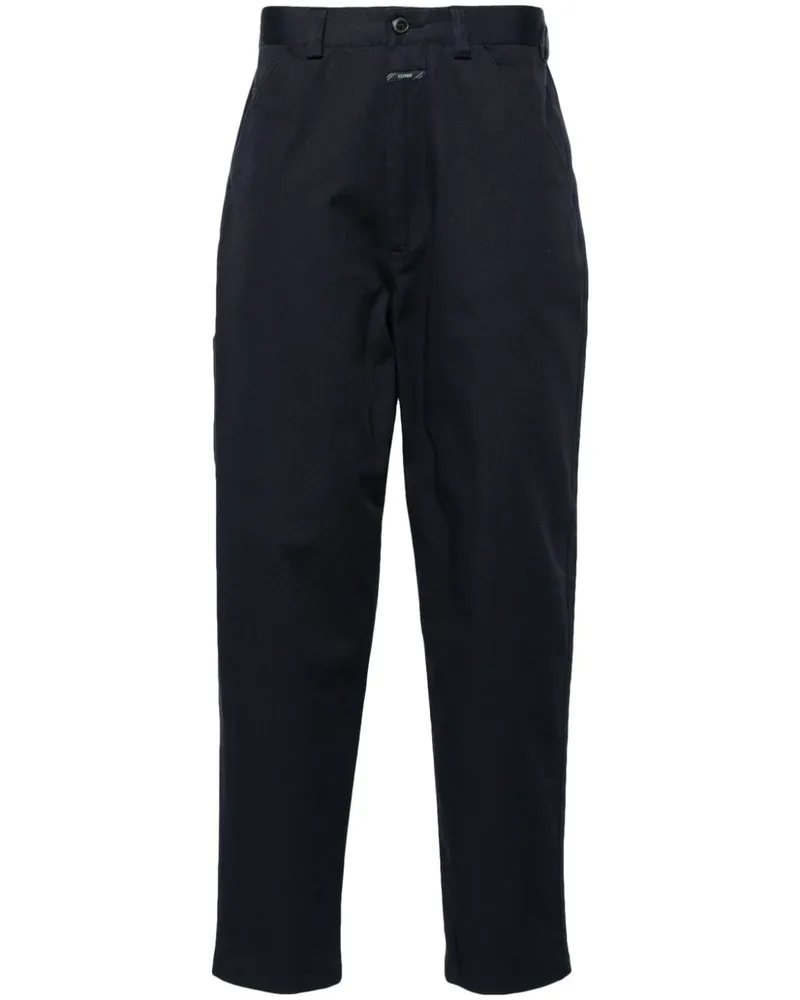 Closed Twill-Hose mit Tapered-Bein - Blau Blau