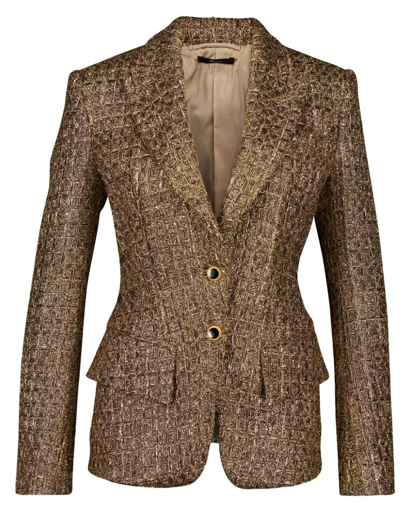 Tom Ford Sakko aus Tweed - Gold Gold