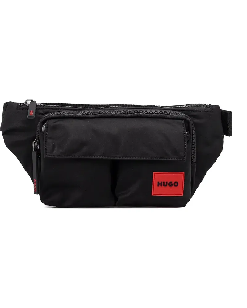 HUGO BOSS Gürteltasche mit mehreren Fächern - Schwarz Schwarz